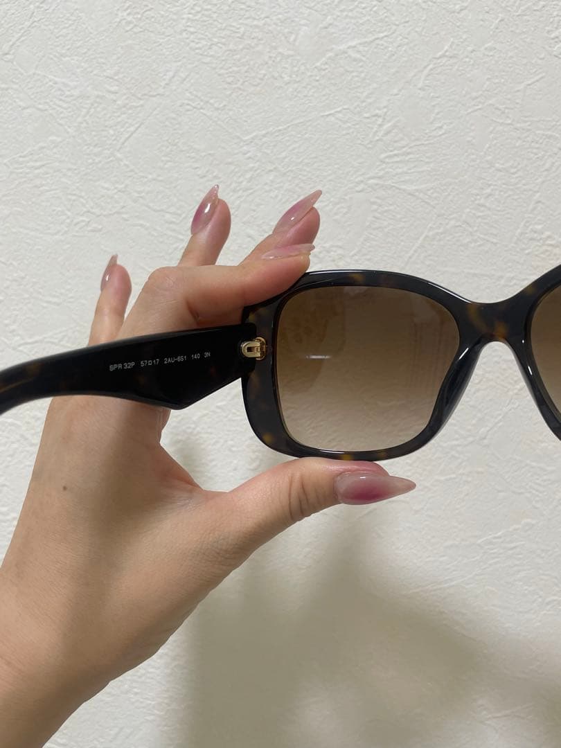 プラダ PRADA サングラス べっ甲 ケース付 ブラウン
