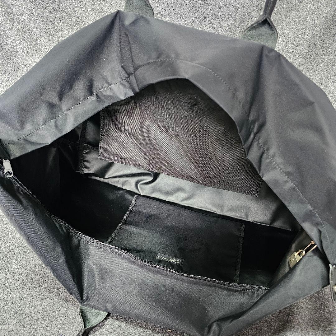 美品【アニエスベーボヤージュ】2WAY ボストンバッグ 旅行バッグ 黒