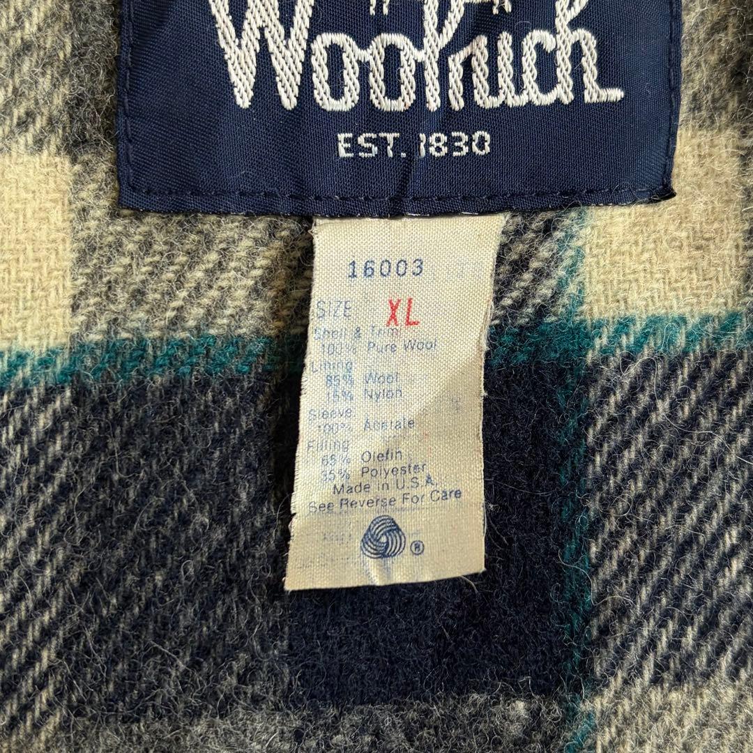 USA製！！【Woolrich ウールリッチ】ビンテージウールジャケット XL