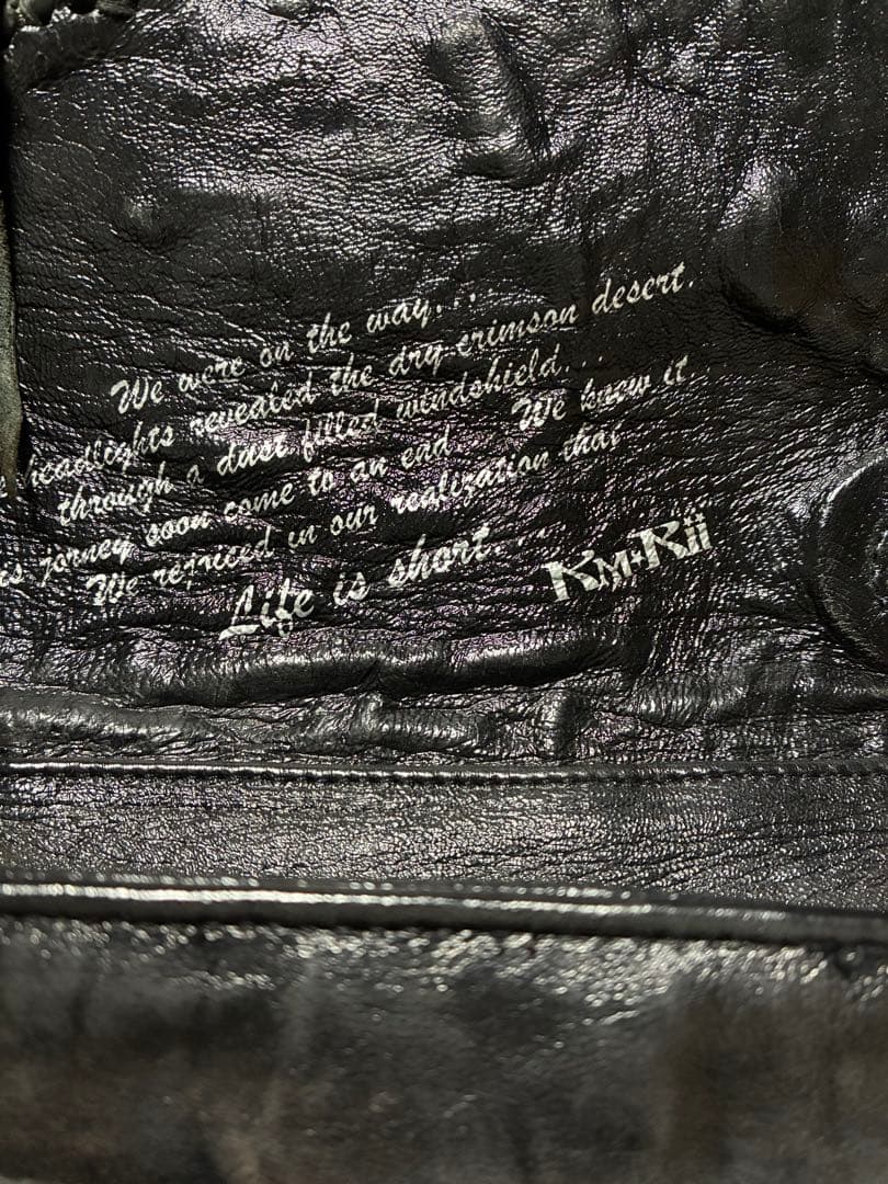 値下げ　美品　希少品　KMRii レザーショルダー バッグ