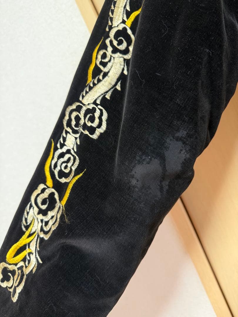 キ*ズ様 虎刺繍 青白 スカジャン　ビンテージ