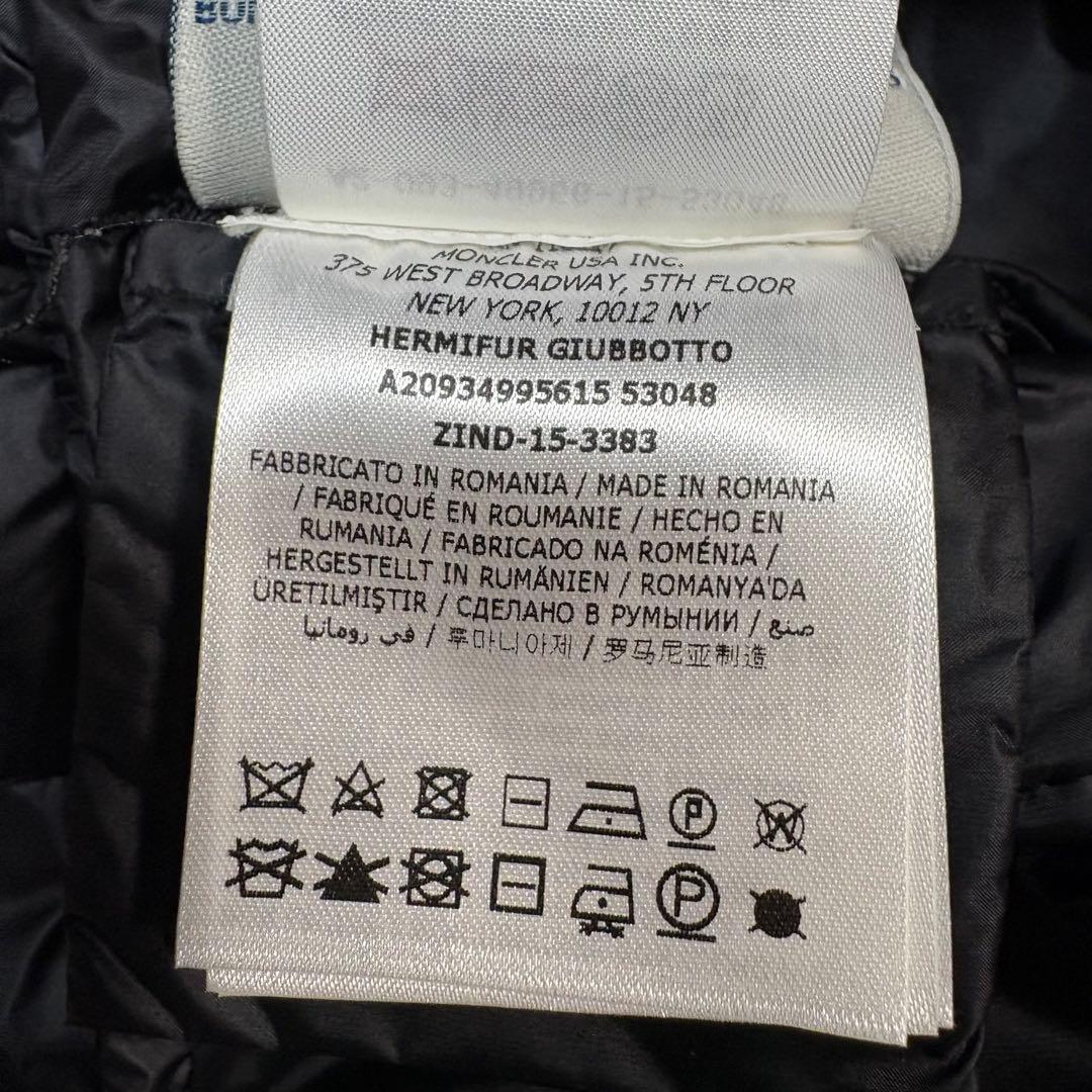 ☆モンクレール Moncler エルミファー Hermifur ブラック ダウン