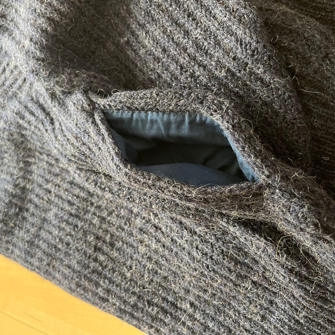 usa製 80s llbeen ドライバーズニット アルパカ混 短丈