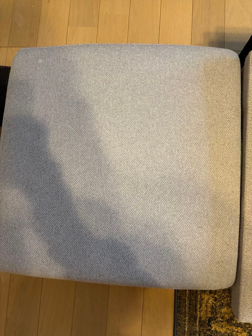 【ミ】グレー 3人掛けソファ ファブリック ソファ部分