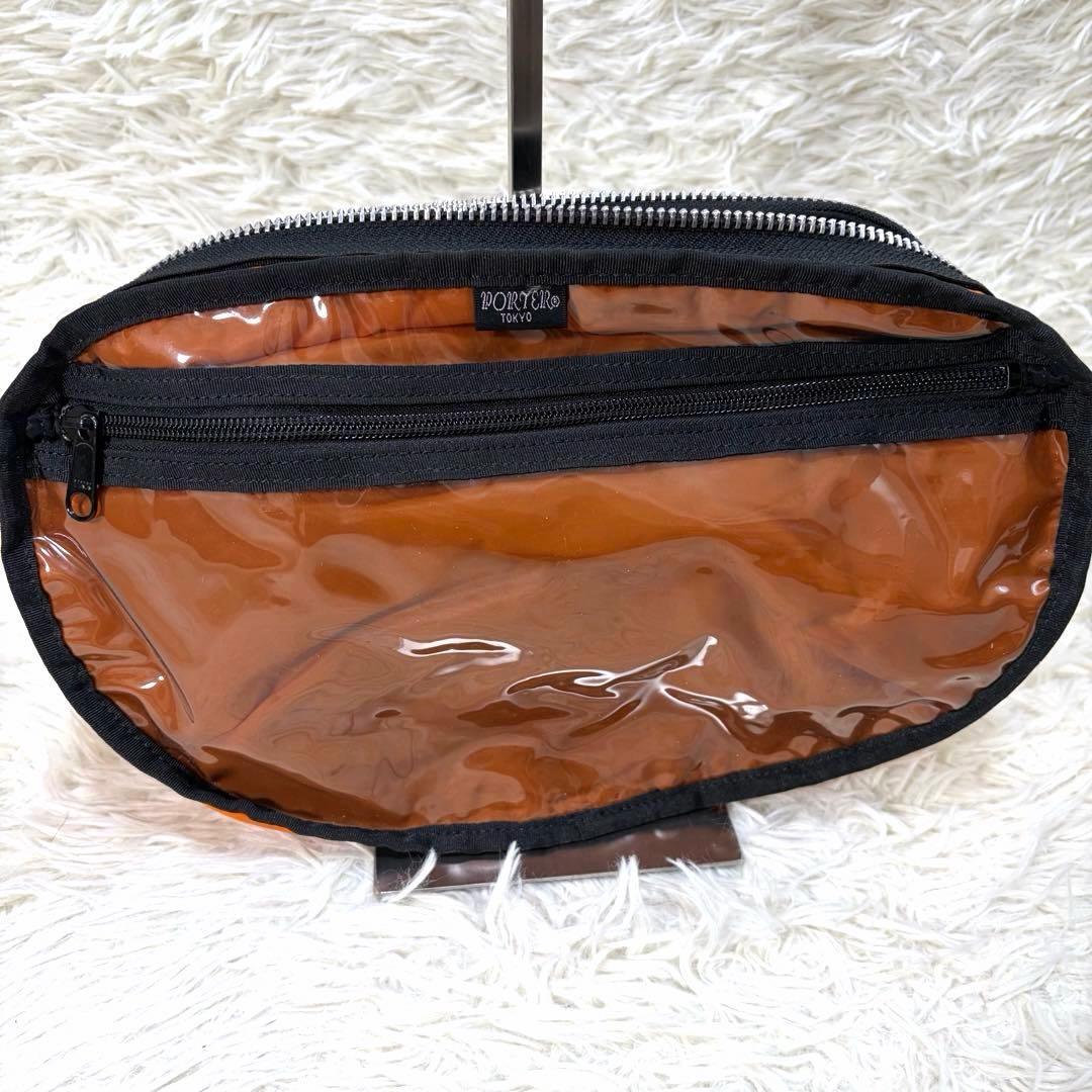 【美品】PORTER タンカー ハーフムーン 三日月 ショルダーバッグ ブラック