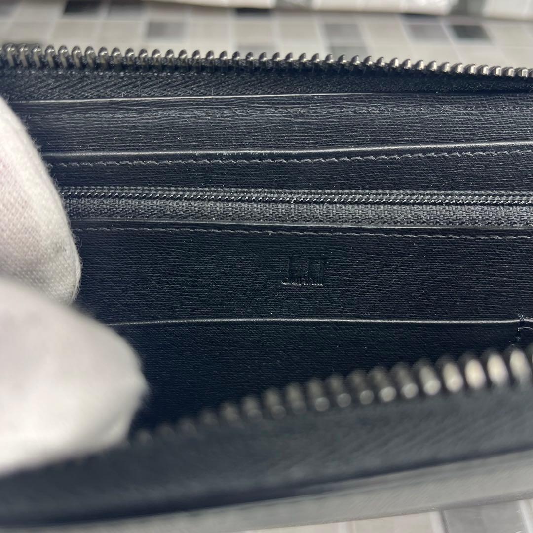 美品 dunhill 財布 ラウンドファスナー　長財布