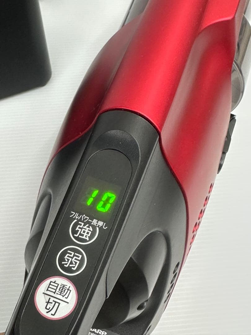 充電器+純正バッテリー付き　シャープ　EC-SR7-P 掃除機　2021年製　赤