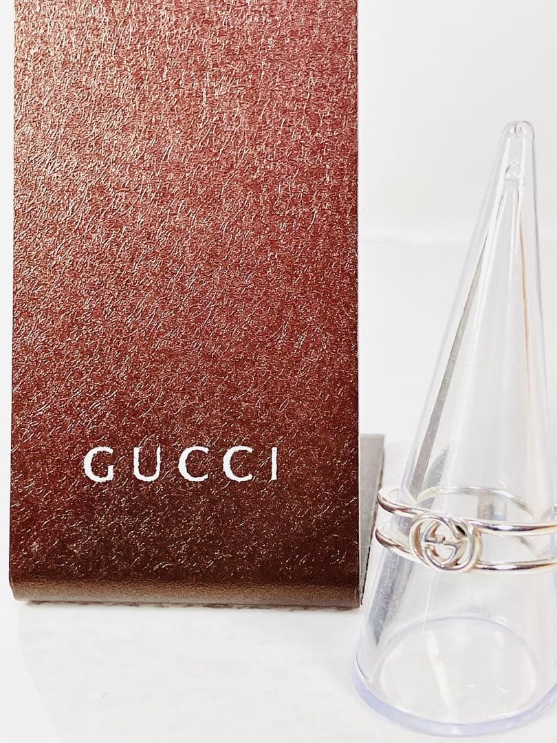 【美品】GUCCI WGリング 21号（実寸20号）指輪 男女兼用 925