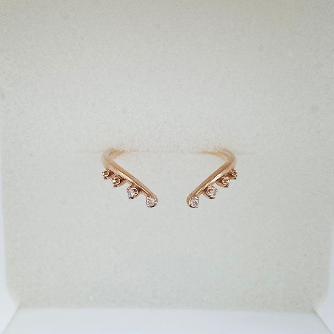 agete アガット　アイオライト　ダイヤモンド　K10 限定　リング　13号