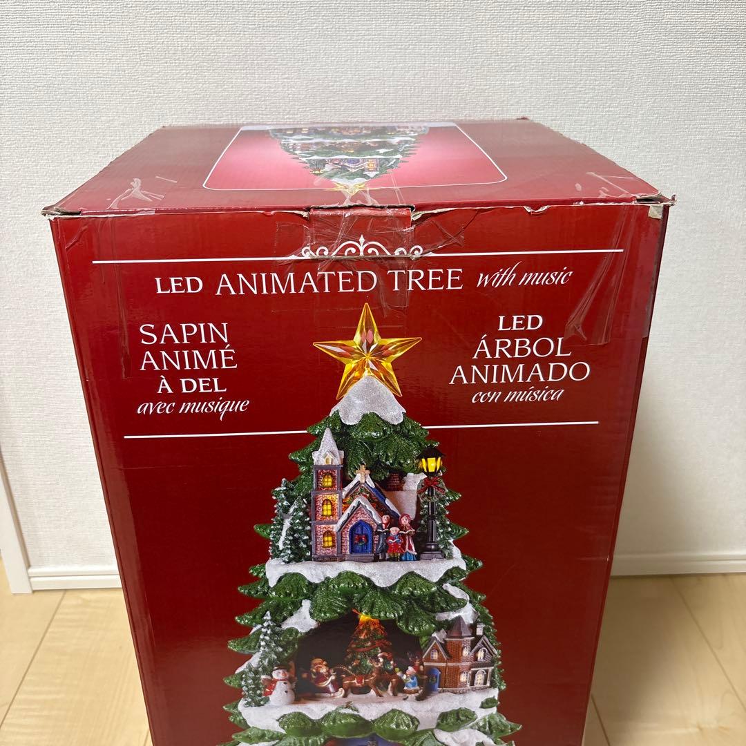 LED Animated Tree クリスマスツリー ジオラマ 音楽 ライト