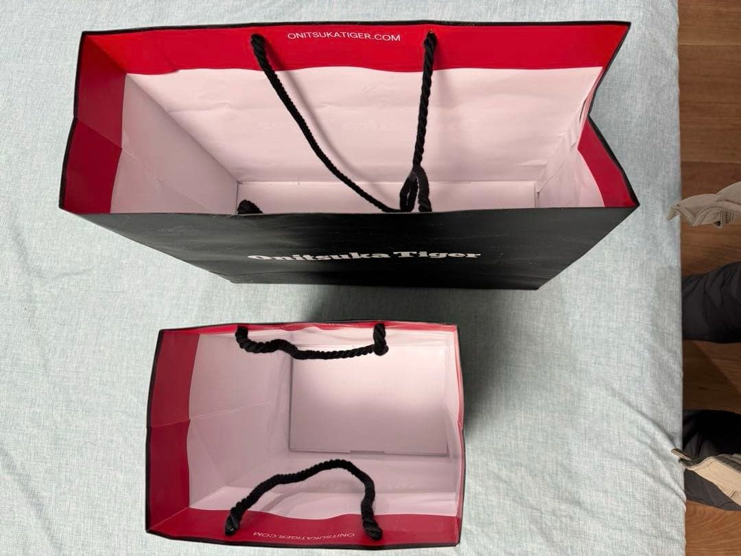 新品　OnitsukaTiger スニーカー ホワイト/オレンジ　25.5 厚底