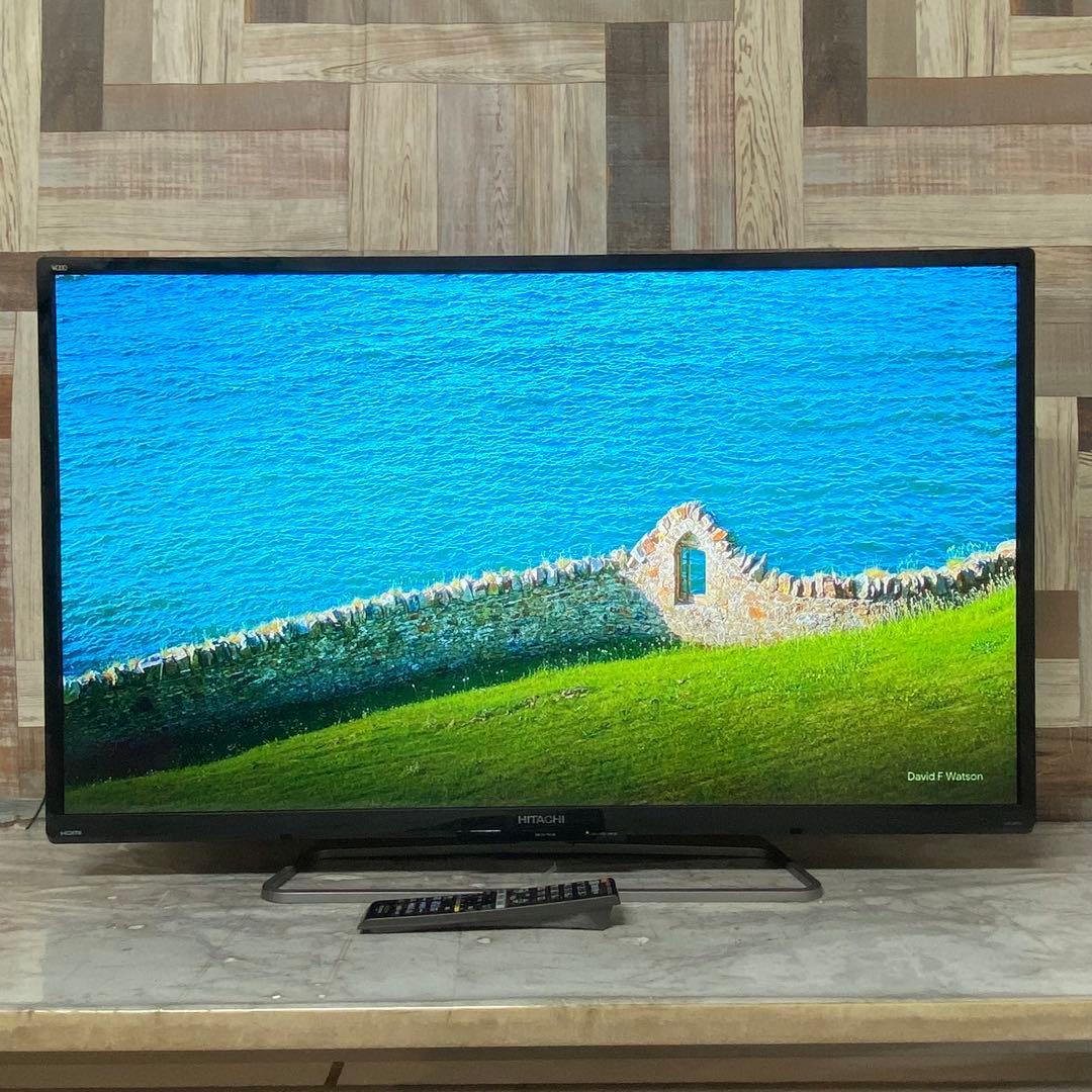 全国送料込❣️日立43V型地デジBSCS内蔵液晶テレビ1TB HDD録画機能内蔵