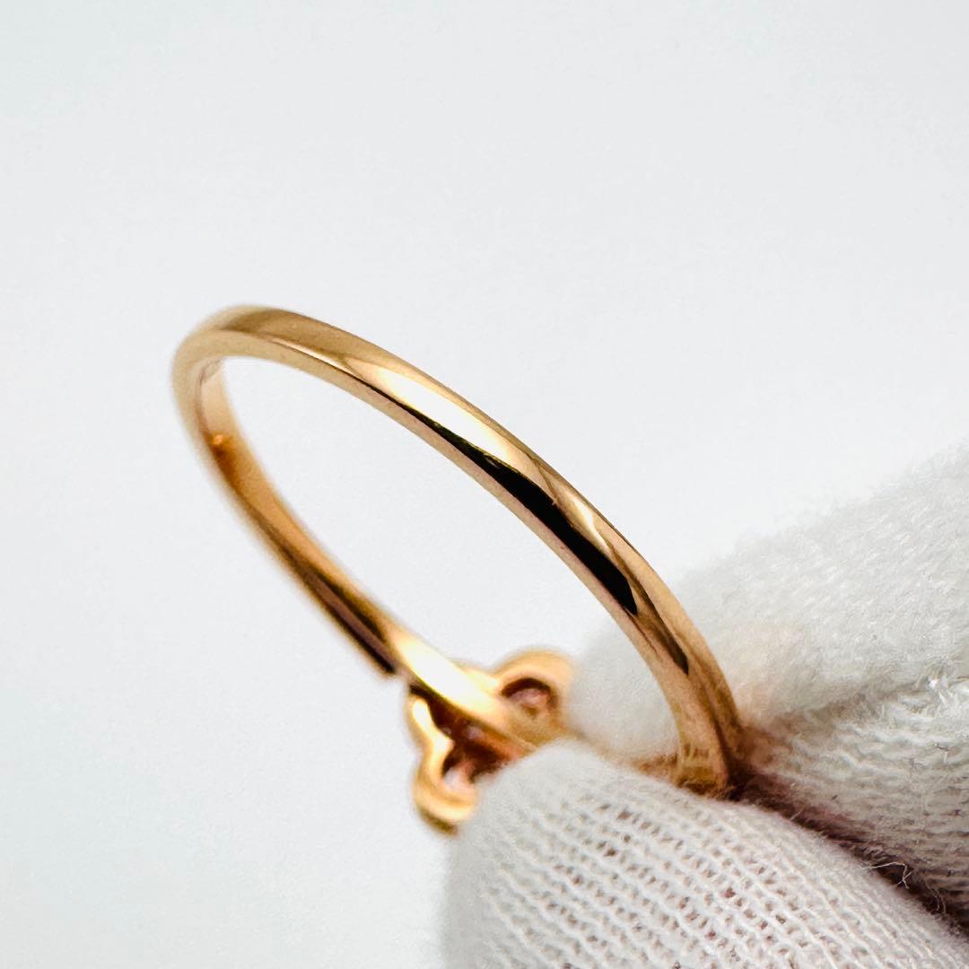 VENDOME AOYAMA K18 PG ダイヤモンドリング　13号　0.13