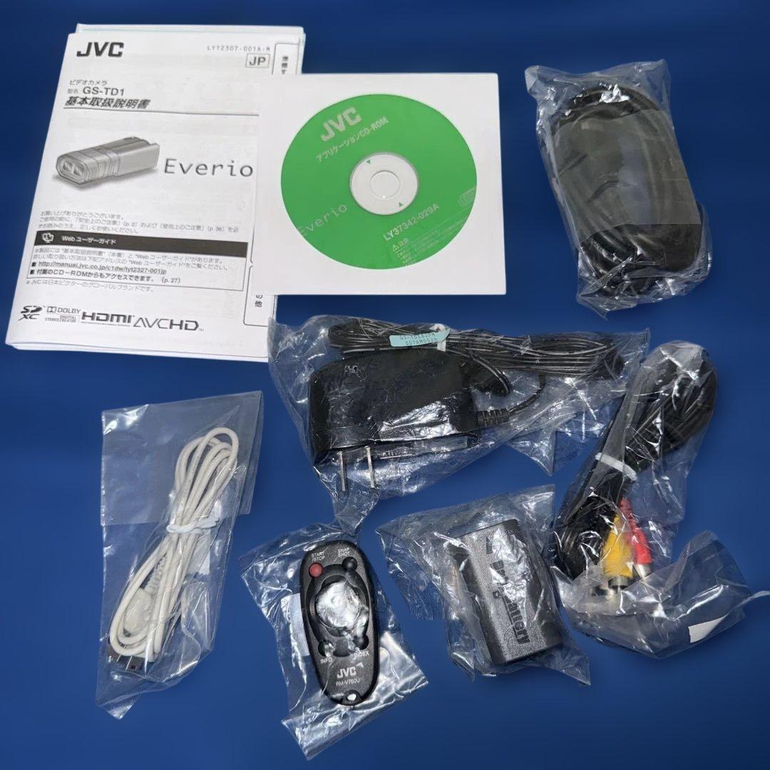 新品JVC GS-TD1-B 3D FULL HD ビデオカメラ