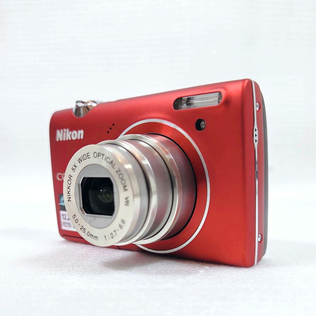 【美品】Nikon ニコン デジカメ COOLPIX S5100 レッド