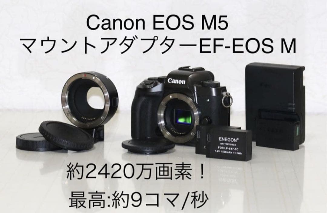 Canon EOS M5 純正アダプター付き！即購入OK