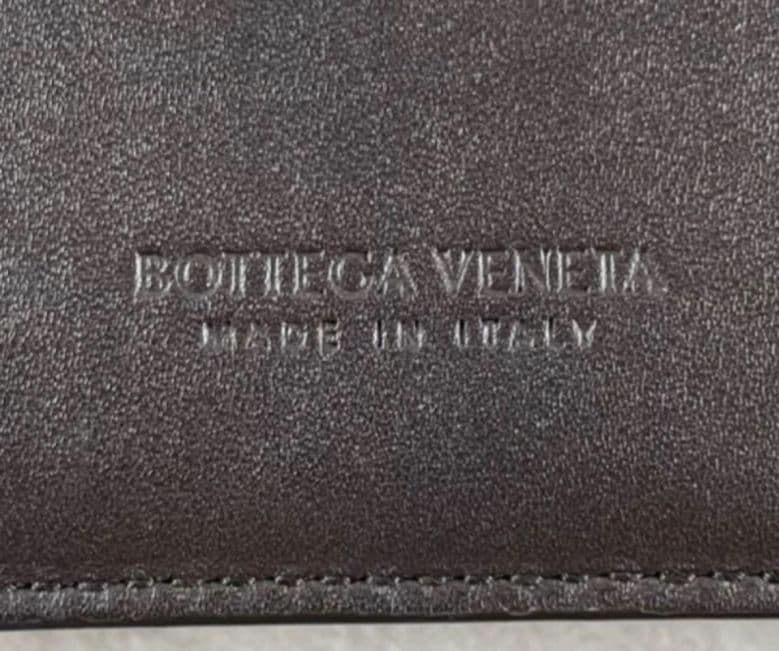 【美品 RFID内蔵】ボッテガヴェネタ カードケース マキシ イントレ 茶 水色