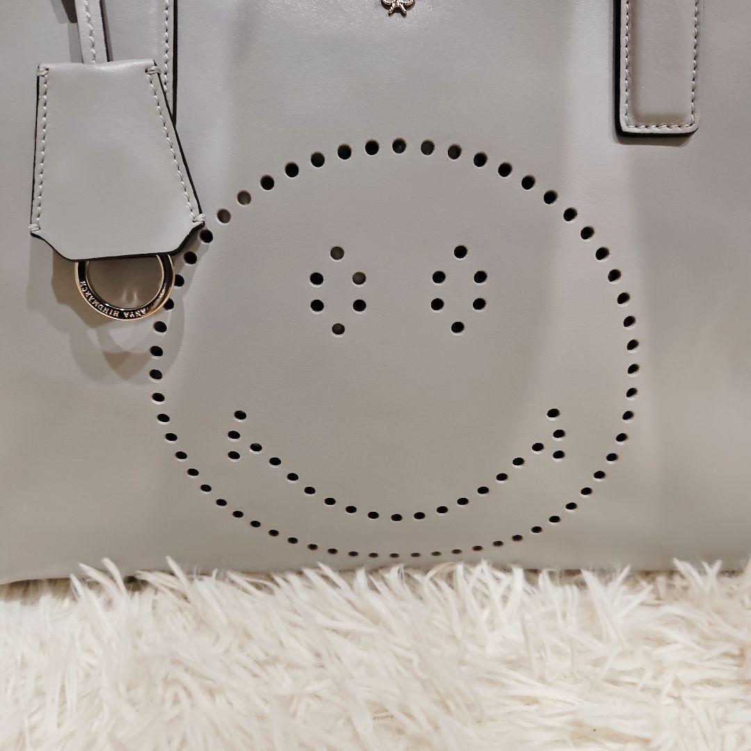 極美品 アニヤハインドマーチ ボストンバッグ スマイリー 大容量 トートバッグ