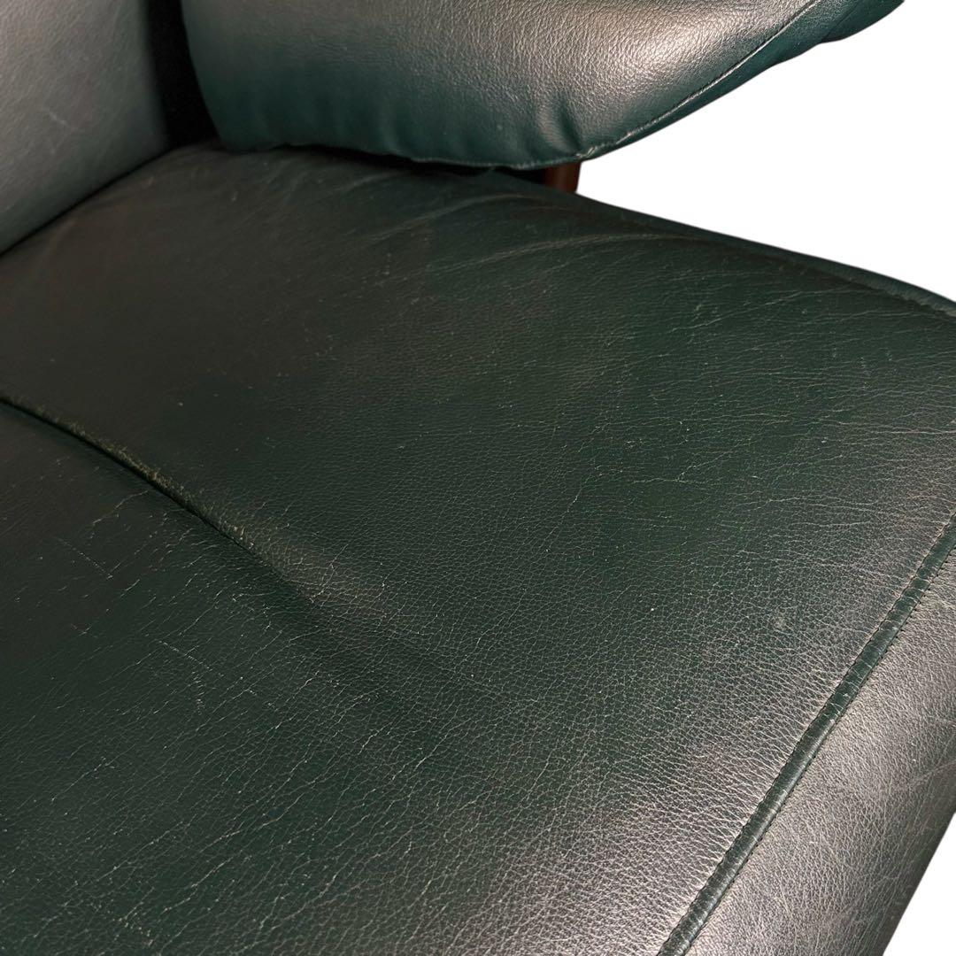 もなみり　本体のみ　HR732 カリモク 本革 リクライニング回転チェア