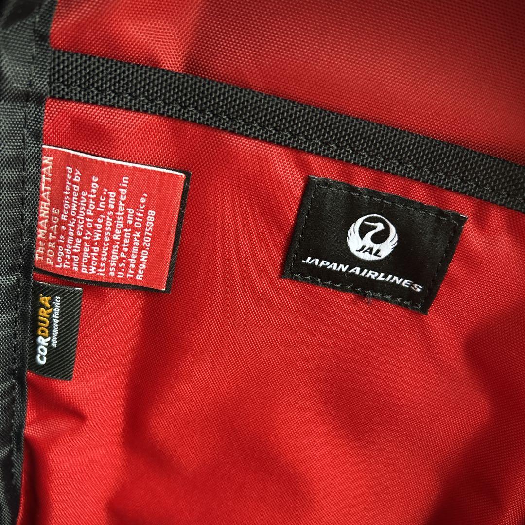 【極美品】マンハッタンポーテージ　JALオリジナル クロス ボディバッグ 黒