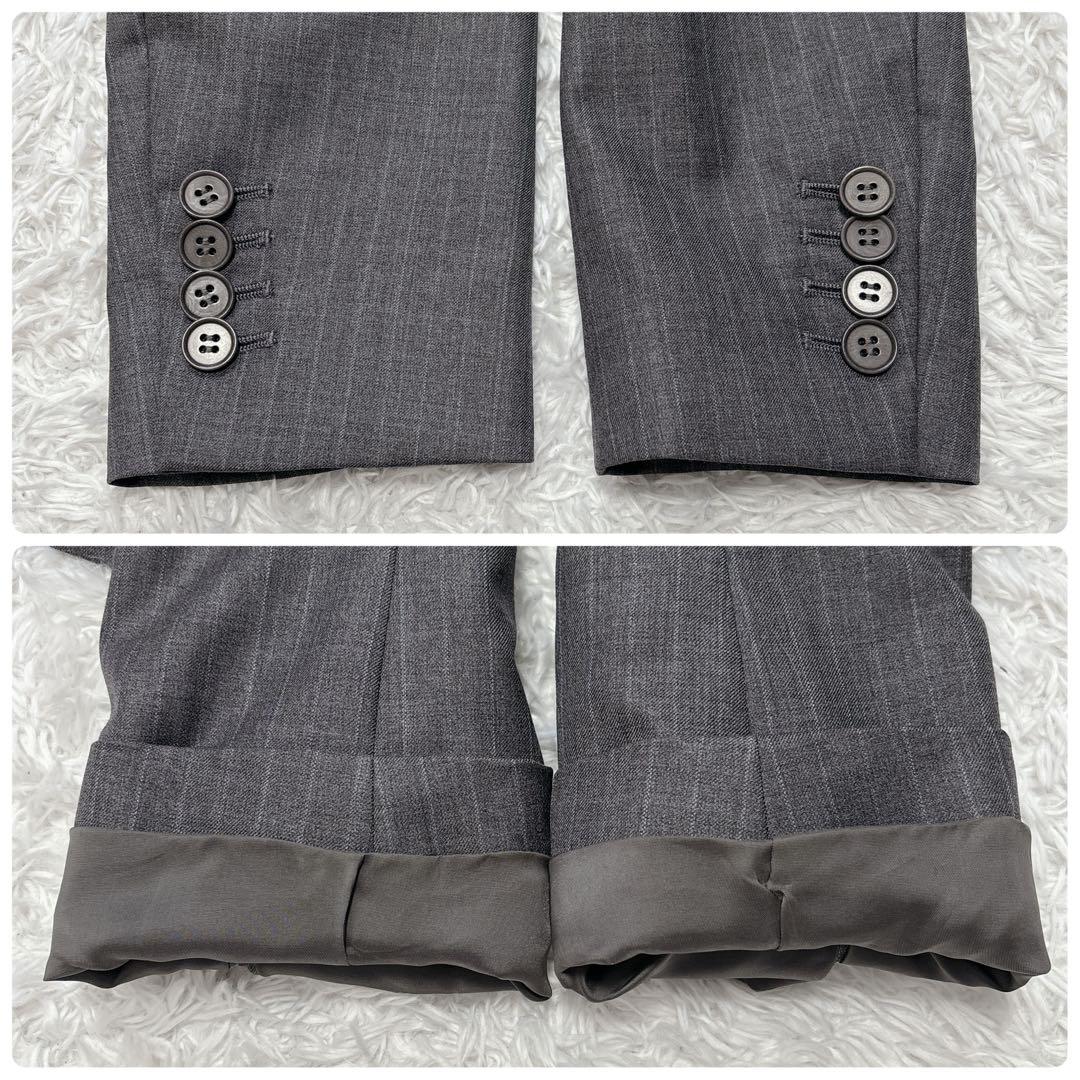 【Theory】セオリー セットアップ パンツスーツ ストライプ シルク混