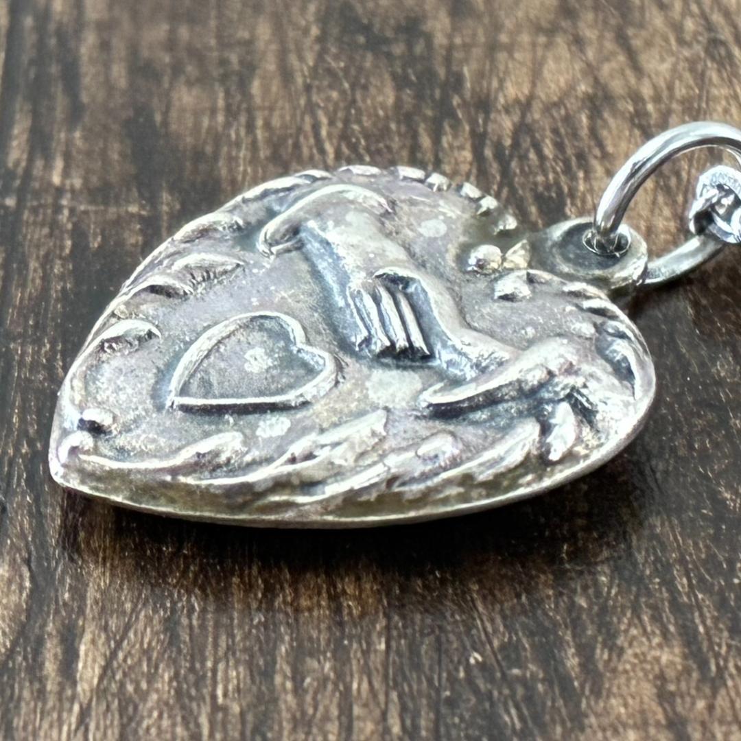 専用 ハンドシェイク 握手 シルバーヴィンテージネックレス