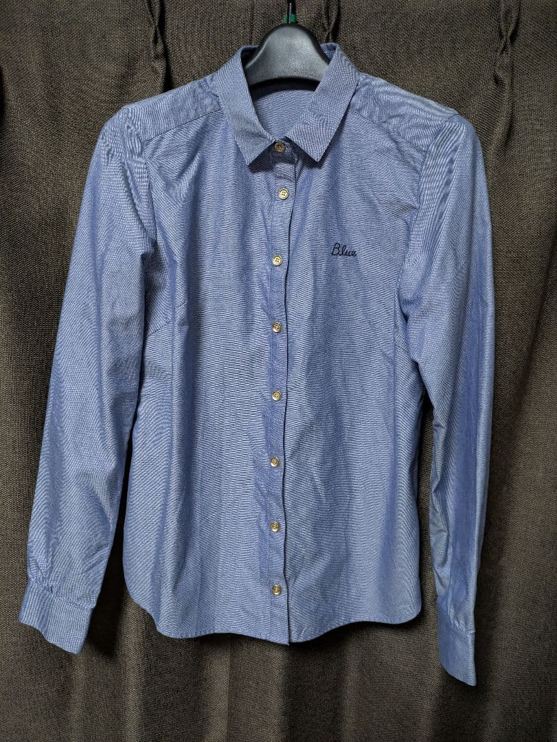 BURBERRY BLUEバーバリーブルーレーベルブラウスシャツロゴ入新品同様