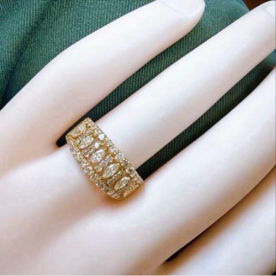 専用　　【3957】 K18 ダイヤモンド 1.00ct 14.5〜15号 鑑別