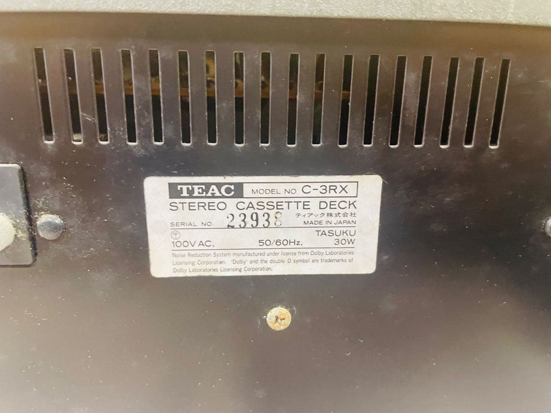 TEAC ティアック C-3RX カセットデッキ