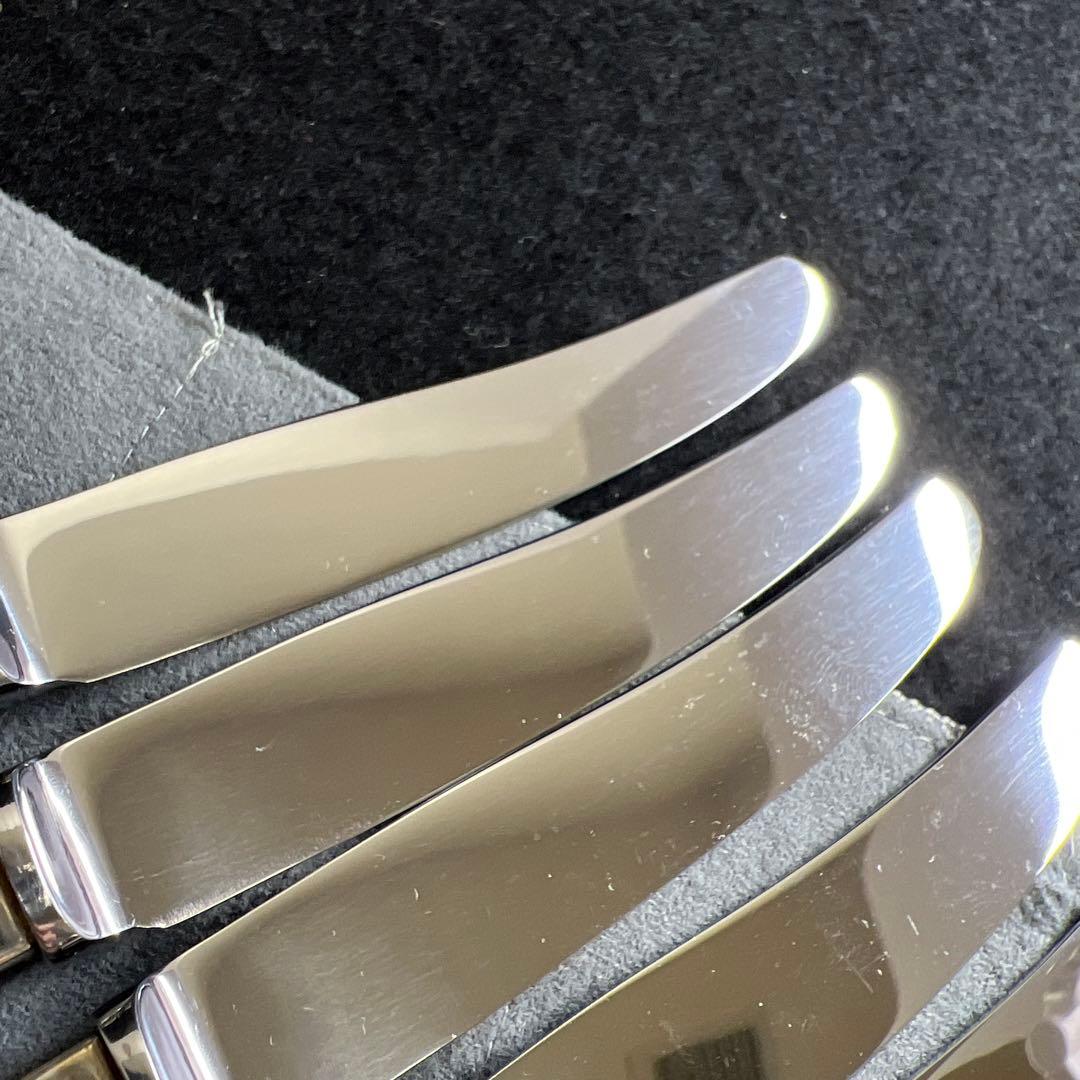 ジョージジェンセン　ブロッサムsterling925デザートナイフ6本　共袋付