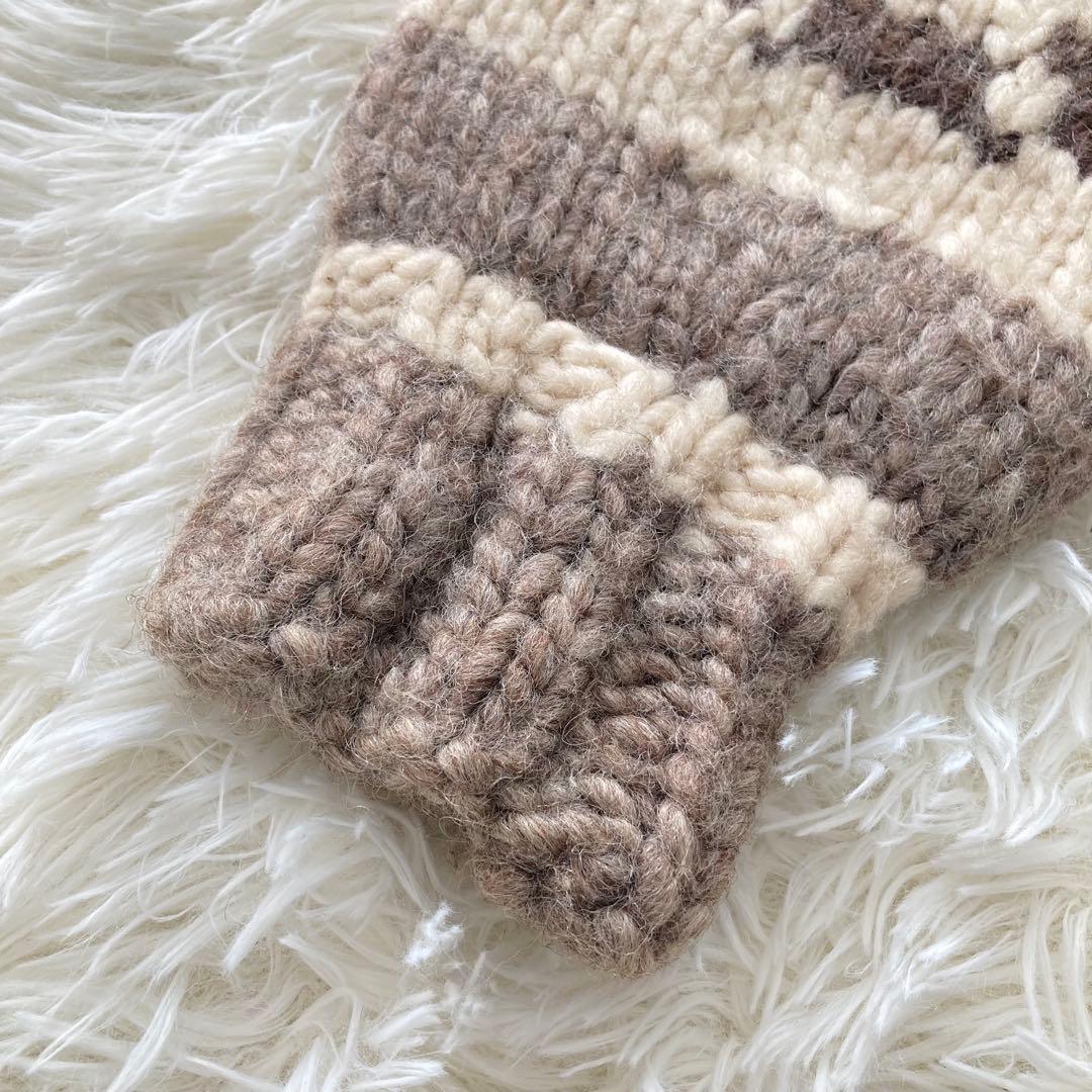 カデュマウス カウチンセーター ジップアップ イーグル カナダ製