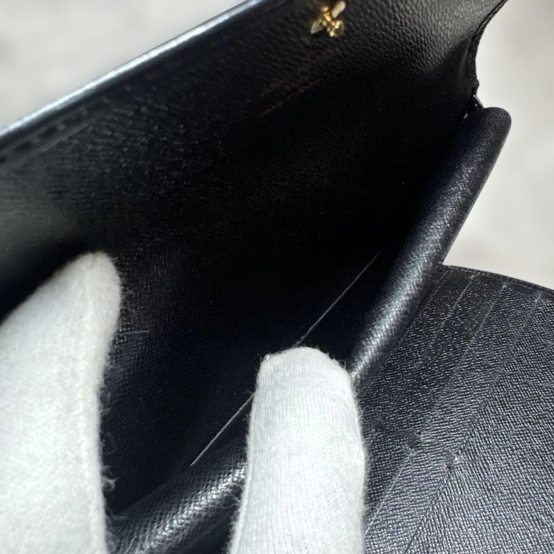 LOUIS VUITTON ルイヴィトン 長財布 三つ折り エピ ブラック