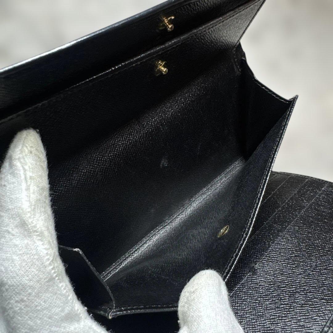 LOUIS VUITTON ルイヴィトン 長財布 三つ折り エピ ブラック