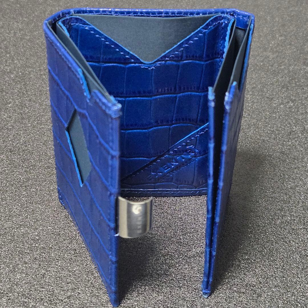 【EXENTRl】エキセントリ マルチウォレットカイマンブルー★