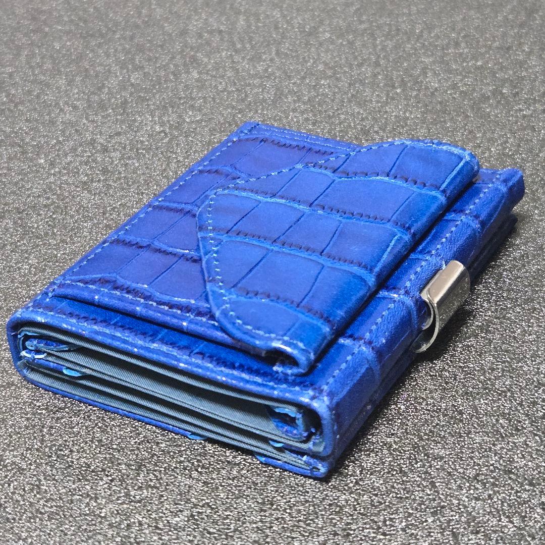 【EXENTRl】エキセントリ マルチウォレットカイマンブルー★