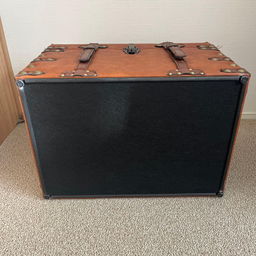 値下げ！アンティーク調スツール　宝箱型収納ボックス