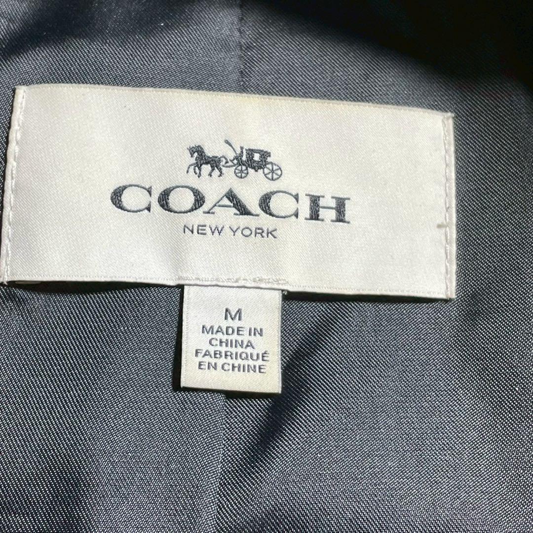 COACH シングルライダースジャケット　レザージャケット　ブラック　レザー