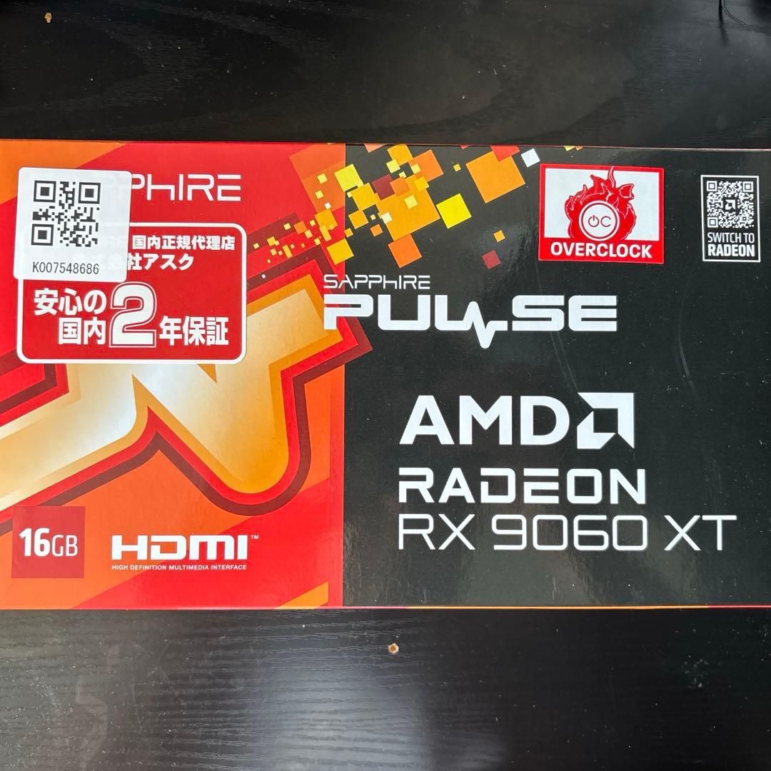 グラフィックボード・グラボ・ビデオカード Sapphire Radeon RX 9060 XT 16GB SAPPIRE