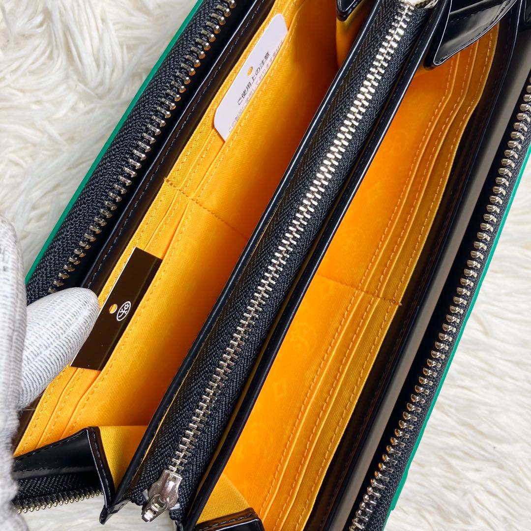 【未使用】 カステルバジャック ラウンドジップ ロングウォレット デカロゴ