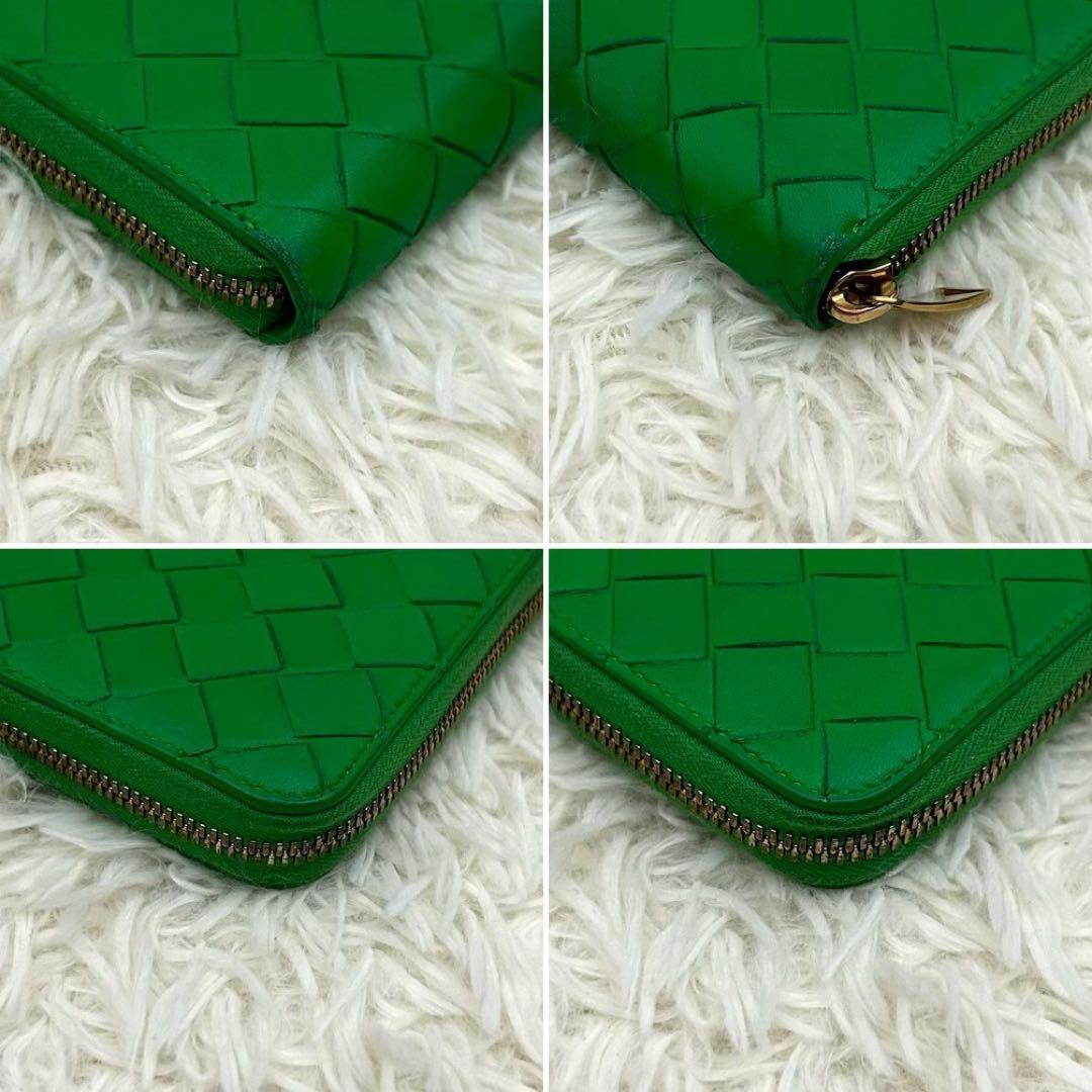 【美品】BOTTEGA VENETA イントレチャート ラウンドジップ 長財布