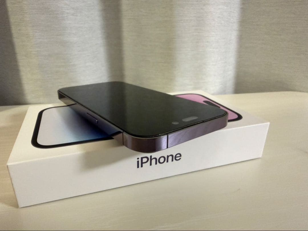 美品★iPhone 14 Pro 256GB ディープパープル SIMフリー