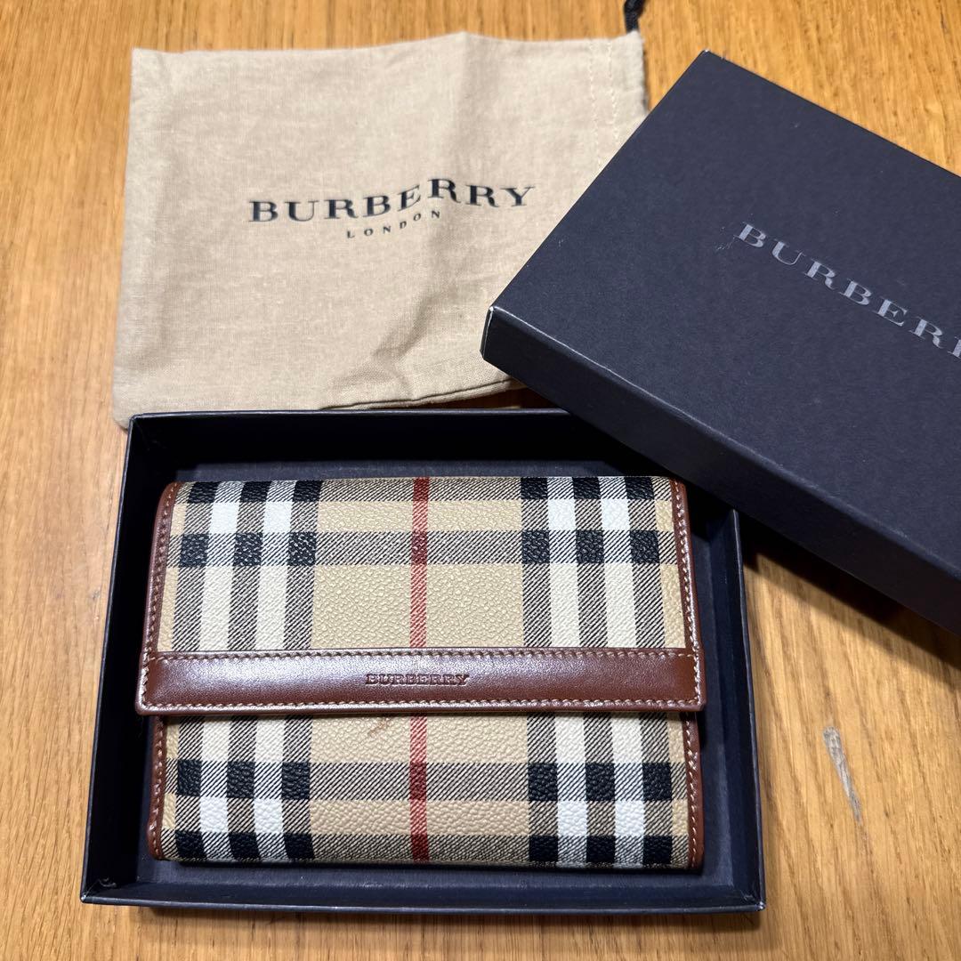BURBERRY チェック柄 二つ折り財布