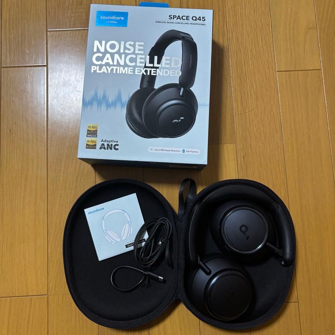 Soundcore SPACE Q45 ワイヤレスヘッドホン ブラック