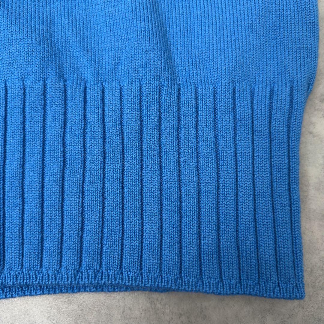 【セオリーリュクス】タートルネックニット 38 きれい色 ブルー 近年モデル