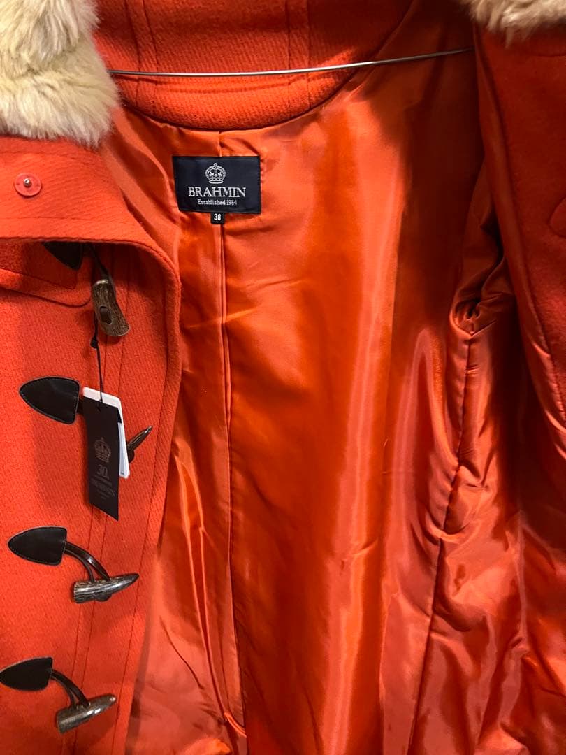 値下げ_新品_BRAHMIN 30周年記念 ダッフルコート オレンジ