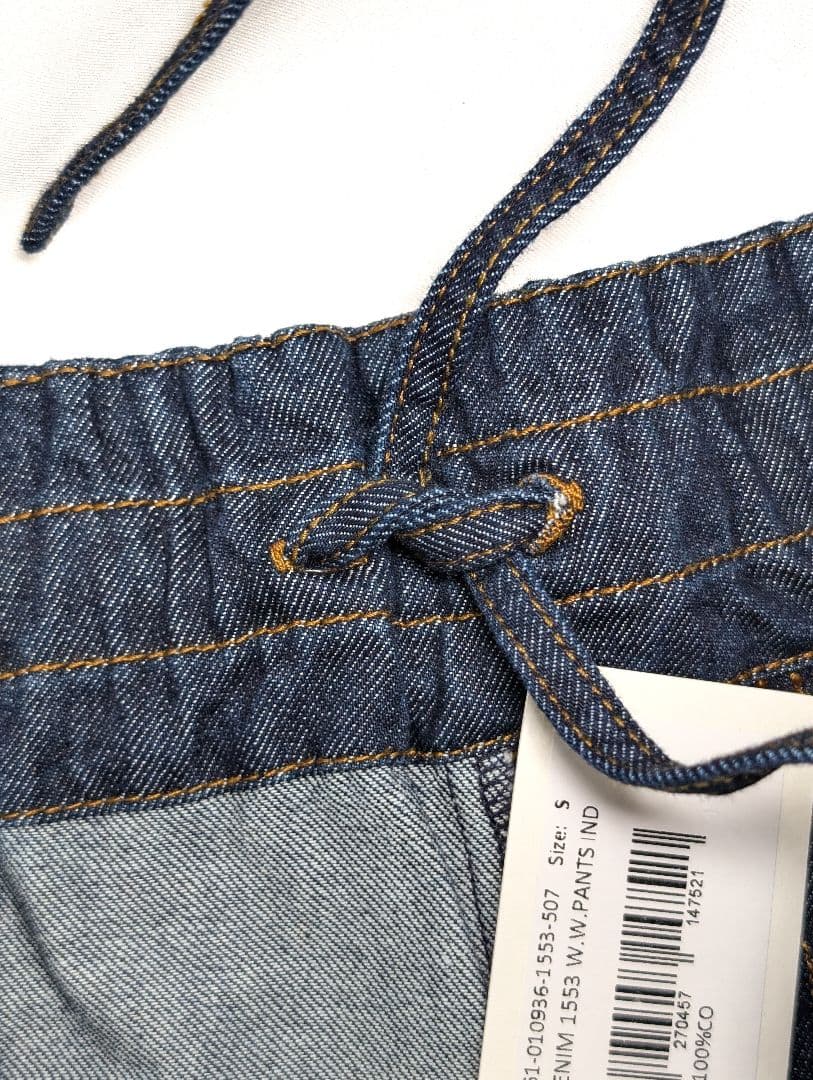 DRIES VAN NOTEN デニムワイドイージーパンツ S 新品 インディゴ