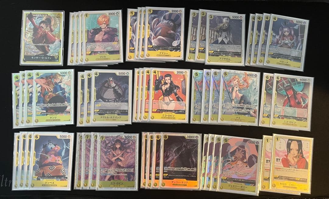 黄ルフィ　デッキ　構築済みデッキ　ワンピースカード