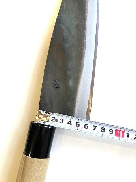 出刃包丁　安来正鋼　賜最優秀賞　調理庖丁 両刃　青一　約225㎜（刃の部分）