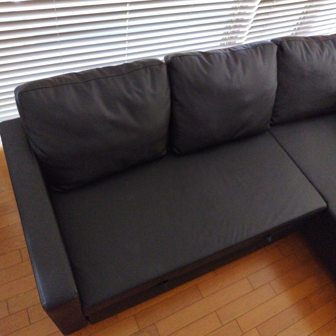 ニトリ　カウチソファベッド（Nシールド ノアーク2 DBR）