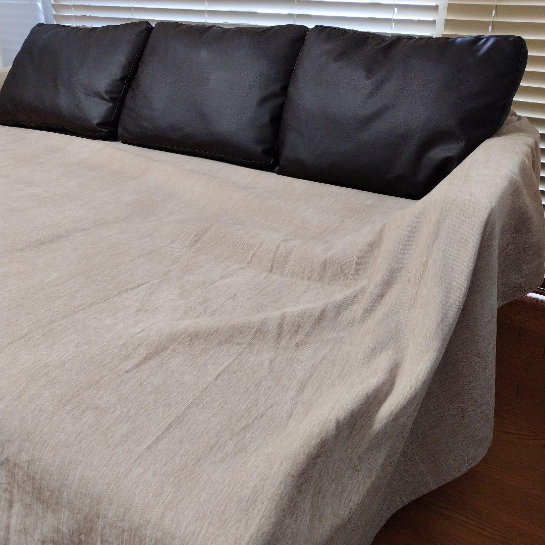 ニトリ　カウチソファベッド（Nシールド ノアーク2 DBR）